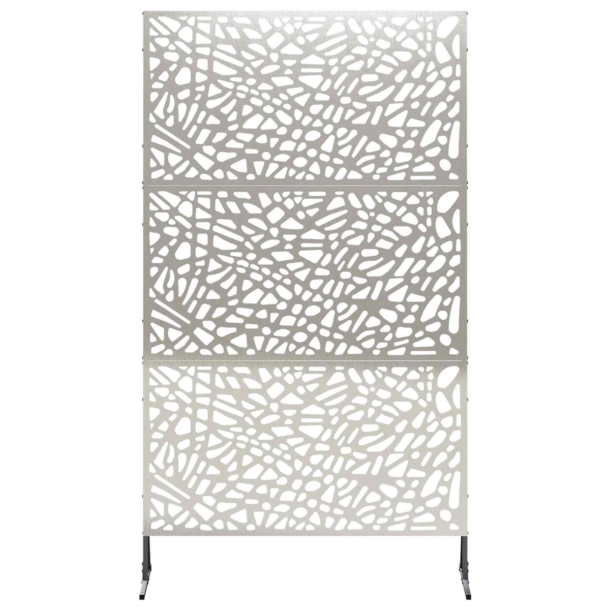 Zaslon za privatnost 100 x 50 x 180 cm Nehrđajući čelik Srebrna