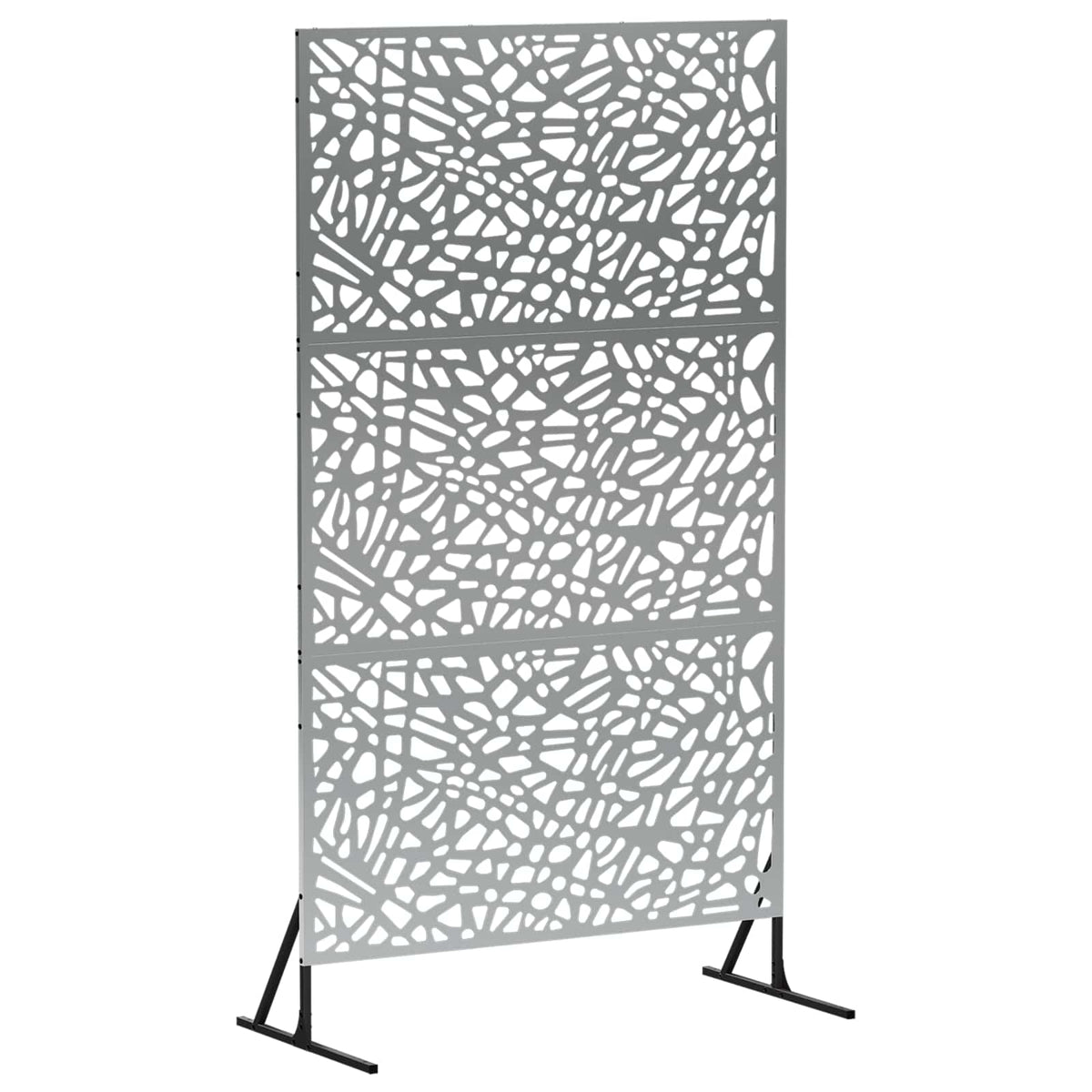 Zaslon za privatnost 100 x 50 x 180 cm Pocinčani čelik Srebrna