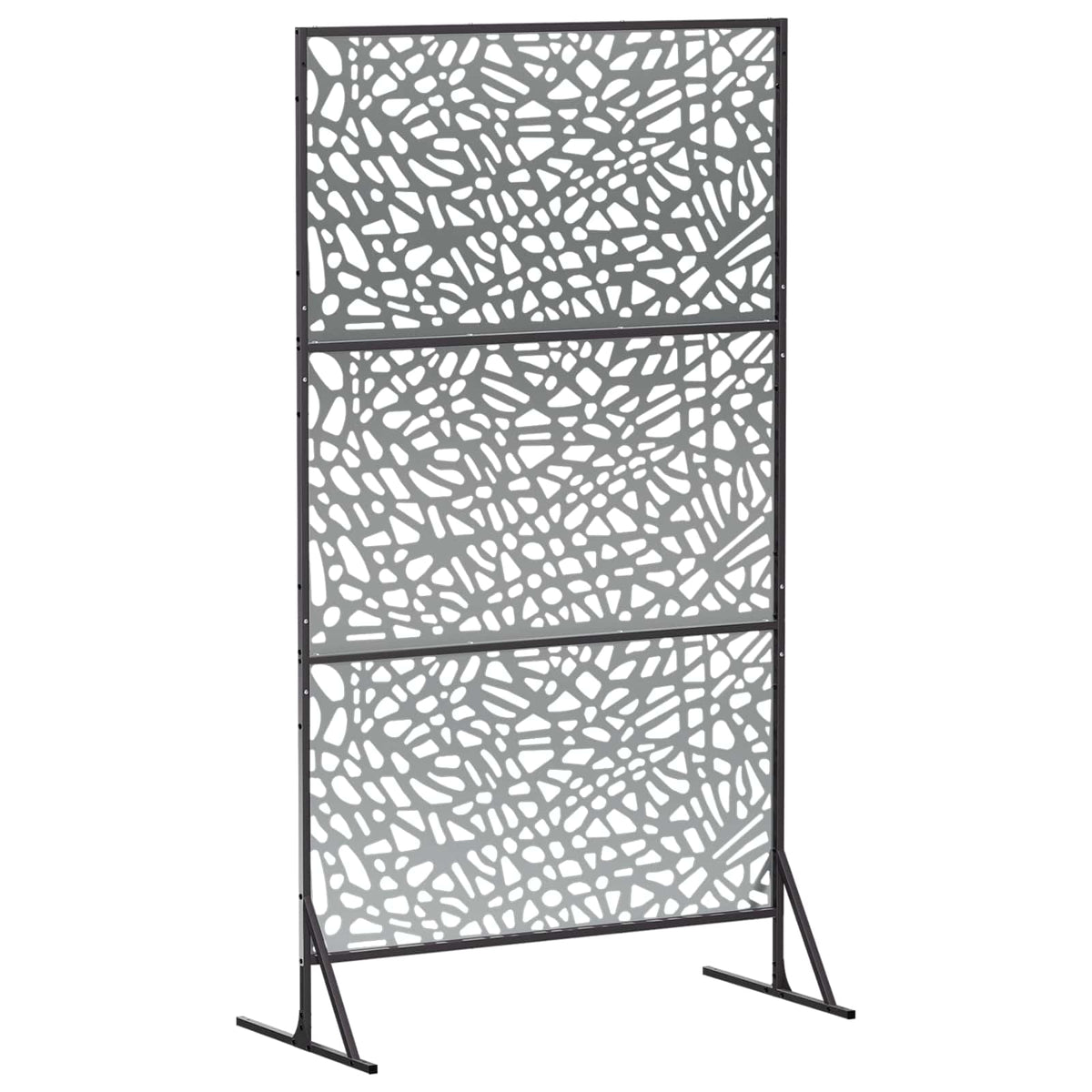 Zaslon za privatnost 100 x 50 x 180 cm Pocinčani čelik Srebrna
