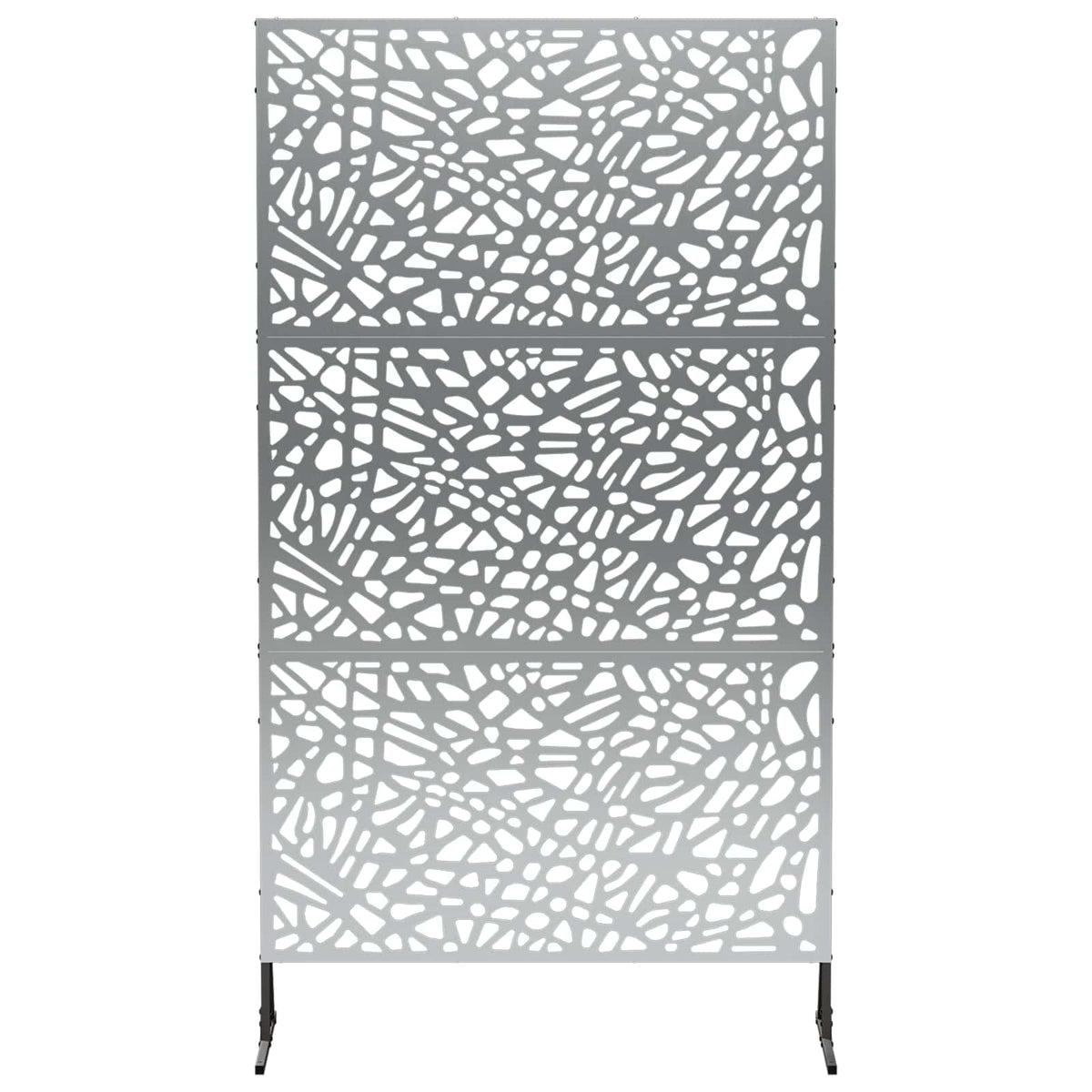 Zaslon za privatnost 100 x 50 x 180 cm Pocinčani čelik Srebrna