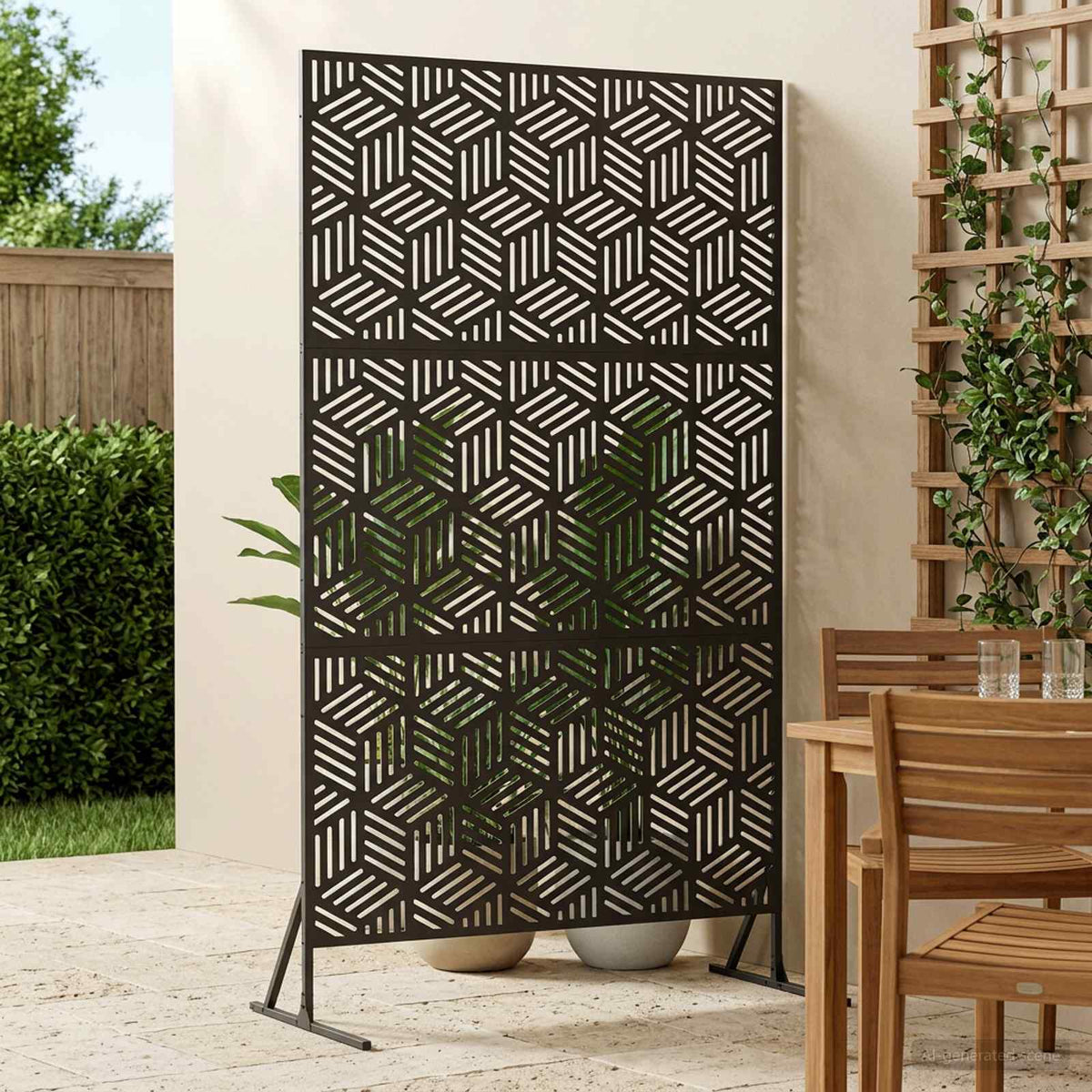 Zaslon za privatnost 100 x 50 x 180 cm Čelik Crna