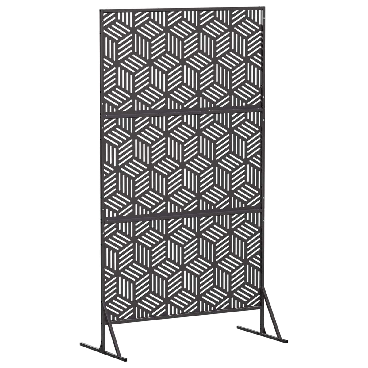 Zaslon za privatnost 100 x 50 x 180 cm Čelik Crna