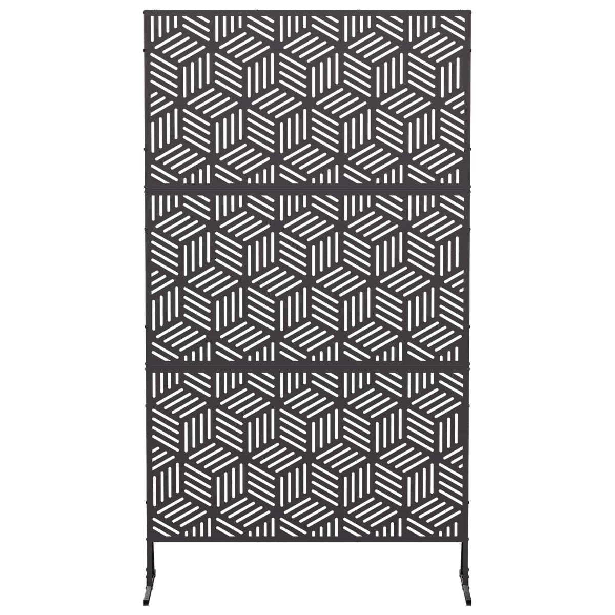 Zaslon za privatnost 100 x 50 x 180 cm Čelik Crna