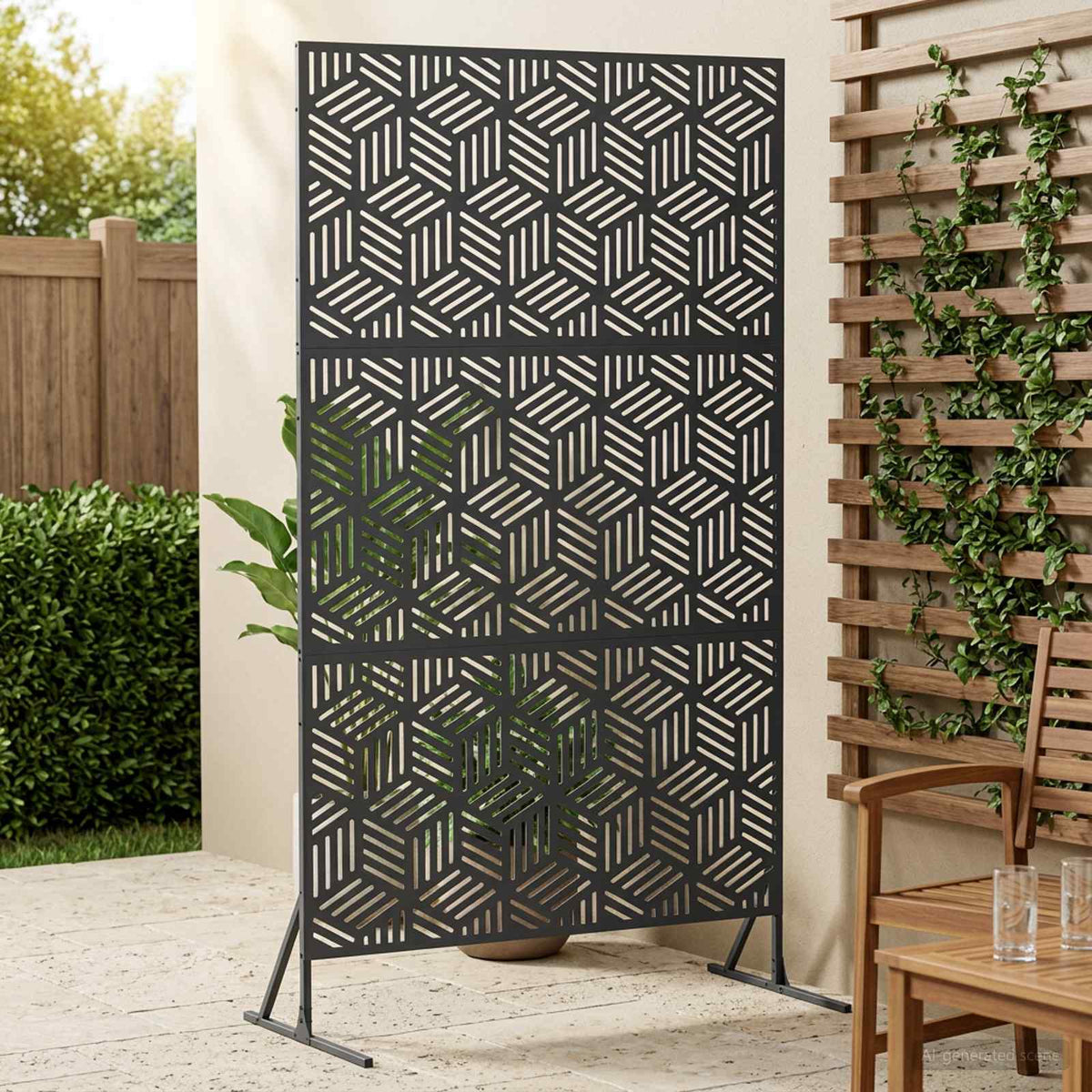 Zaslon za privatnost 100 x 50 x 180 cm Čelik
