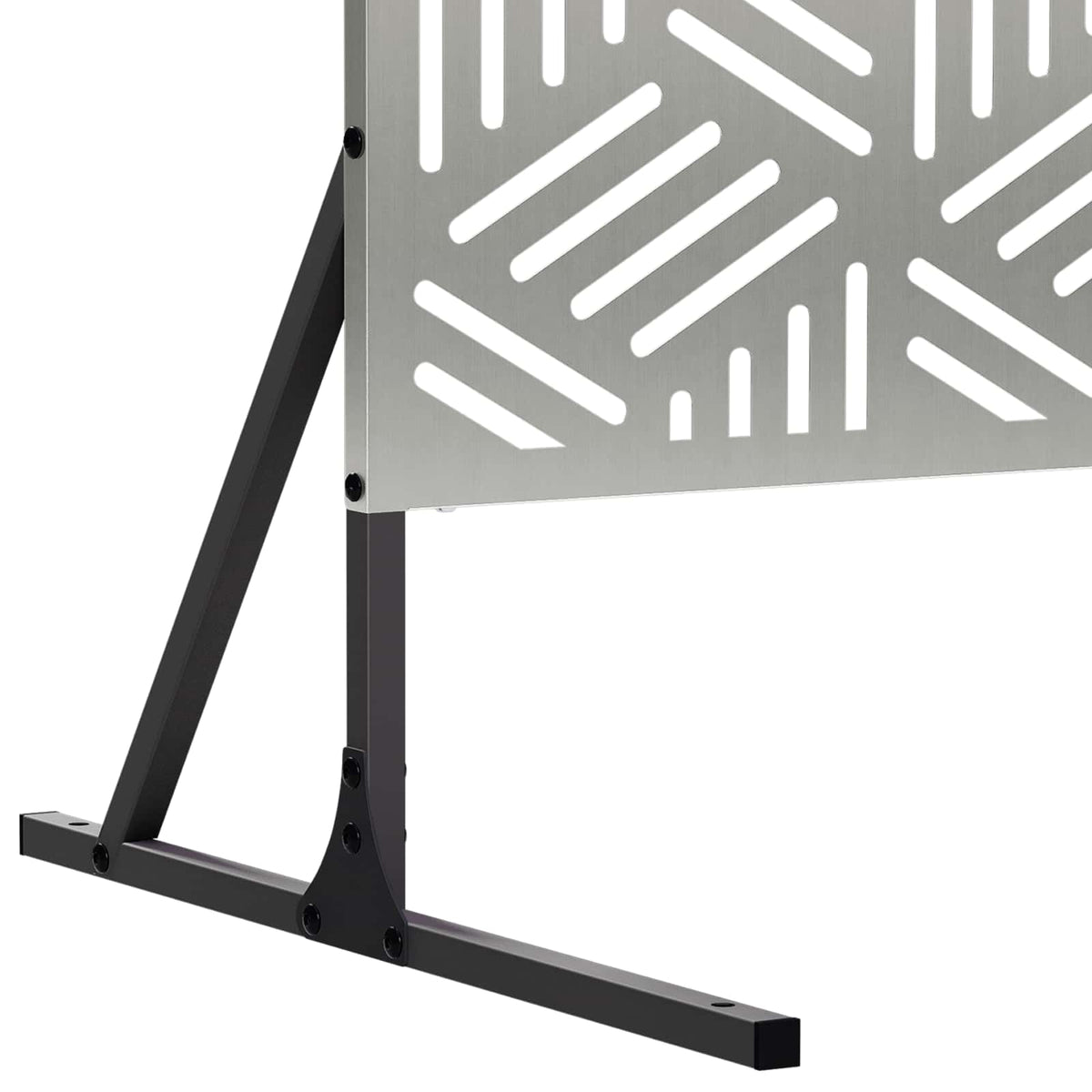 Zaslon za privatnost 100 x 50 x 180 cm Pocinčani čelik Srebrna