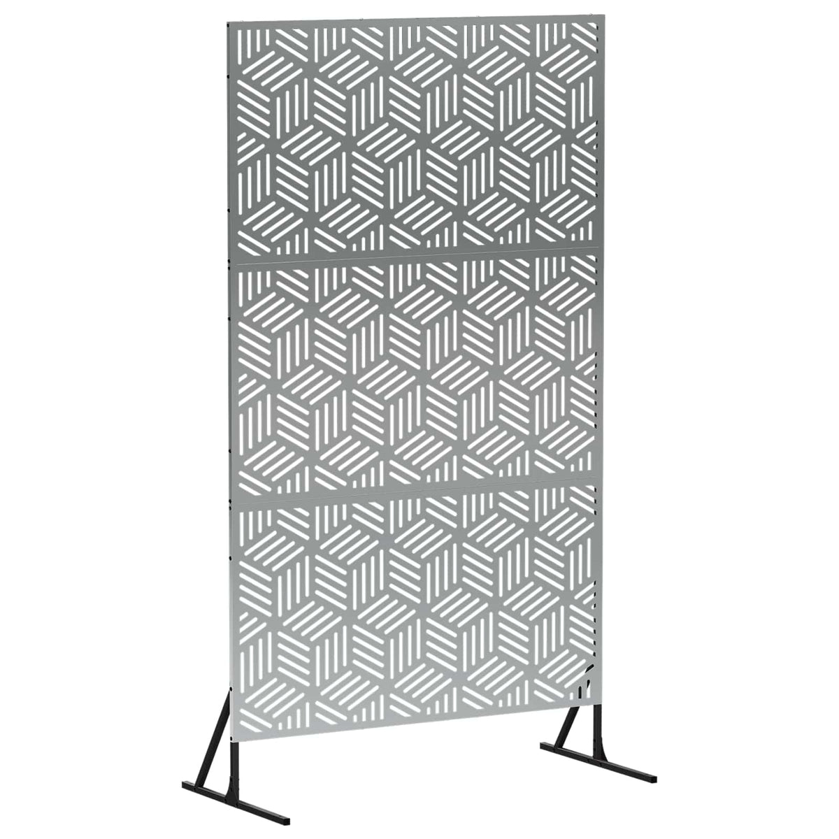Zaslon za privatnost 100 x 50 x 180 cm Pocinčani čelik Srebrna