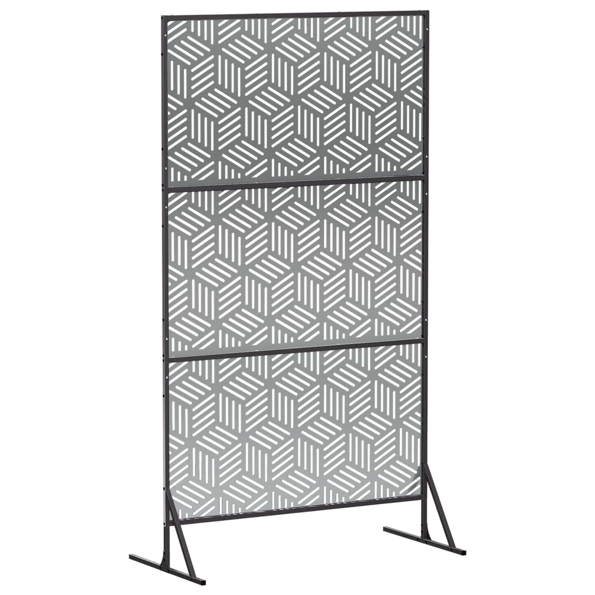Zaslon za privatnost 100 x 50 x 180 cm Pocinčani čelik Srebrna
