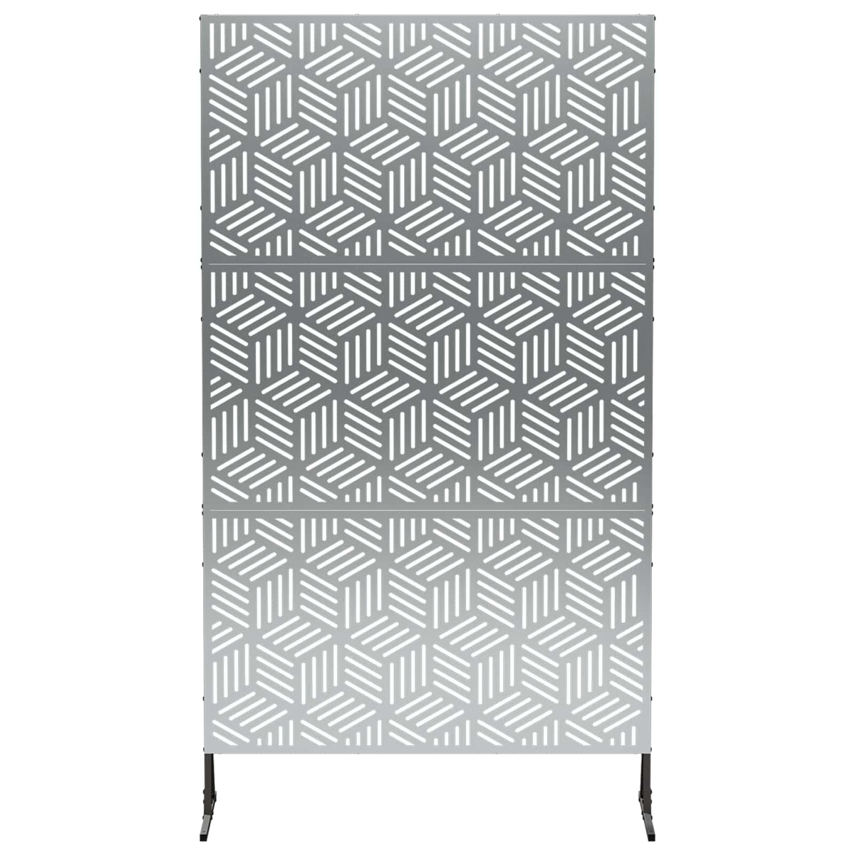 Zaslon za privatnost 100 x 50 x 180 cm Pocinčani čelik Srebrna