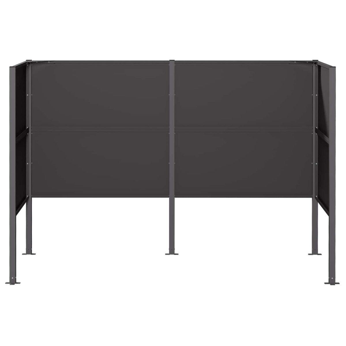 Ekran za kante za smeće 167 x 85 x 113 cm Čelik Crna