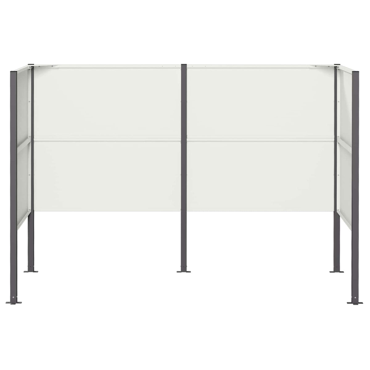 Ekran za kante za smeće 167 x 85 x 113 cm Čelik Bijela