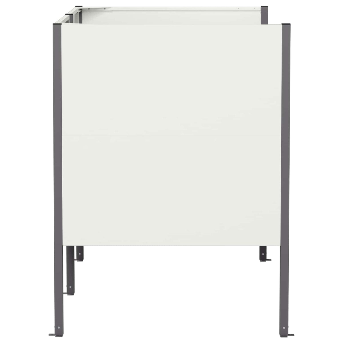 Ekran za kante za smeće 167 x 85 x 113 cm Čelik Bijela