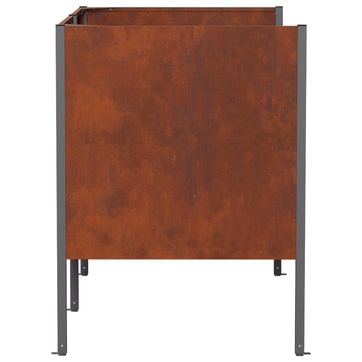 Ekran za kante za smeće 167 x 85 x 113 cm Otporni čelik Rđa