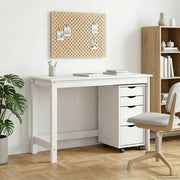 Set stola i pokretnog ormara MOSS 2 pcs Bijela