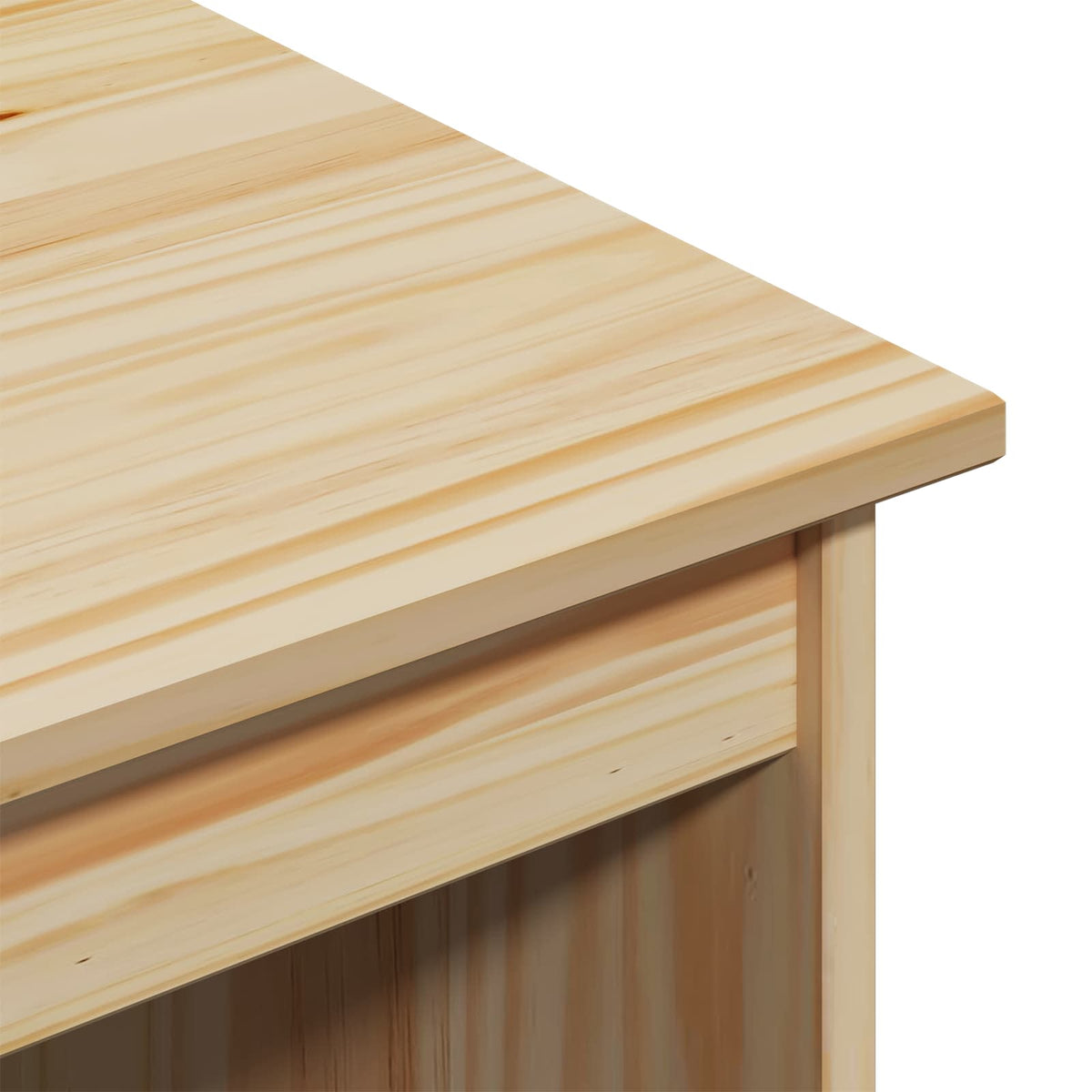 Set stola i pokretnog ormara MOSS 2 pcs Smeđa