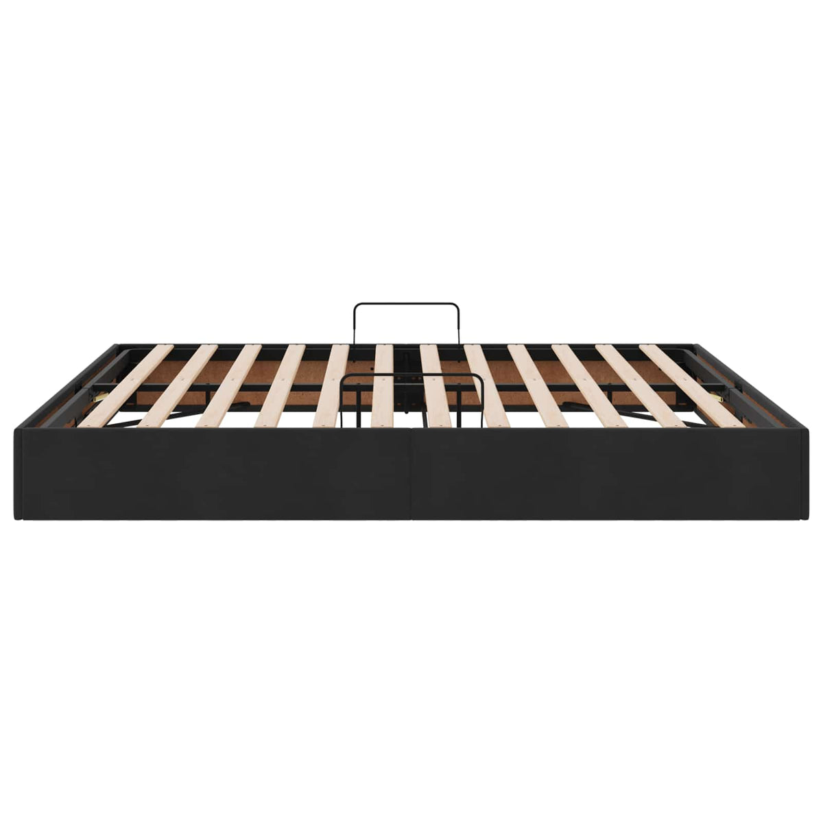 Otomanski krevet s pohranom Crna 160 x 200 cm Baršun
