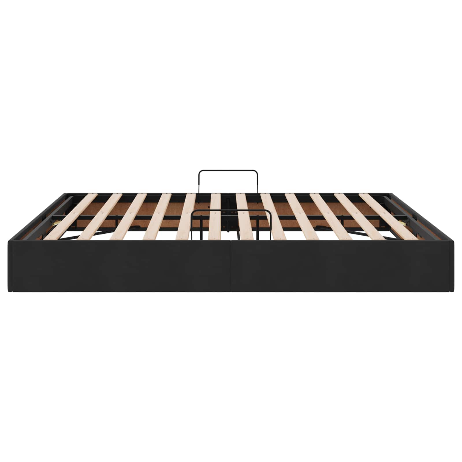 Otomanski krevet s pohranom Crna 180 x 200 cm Baršun