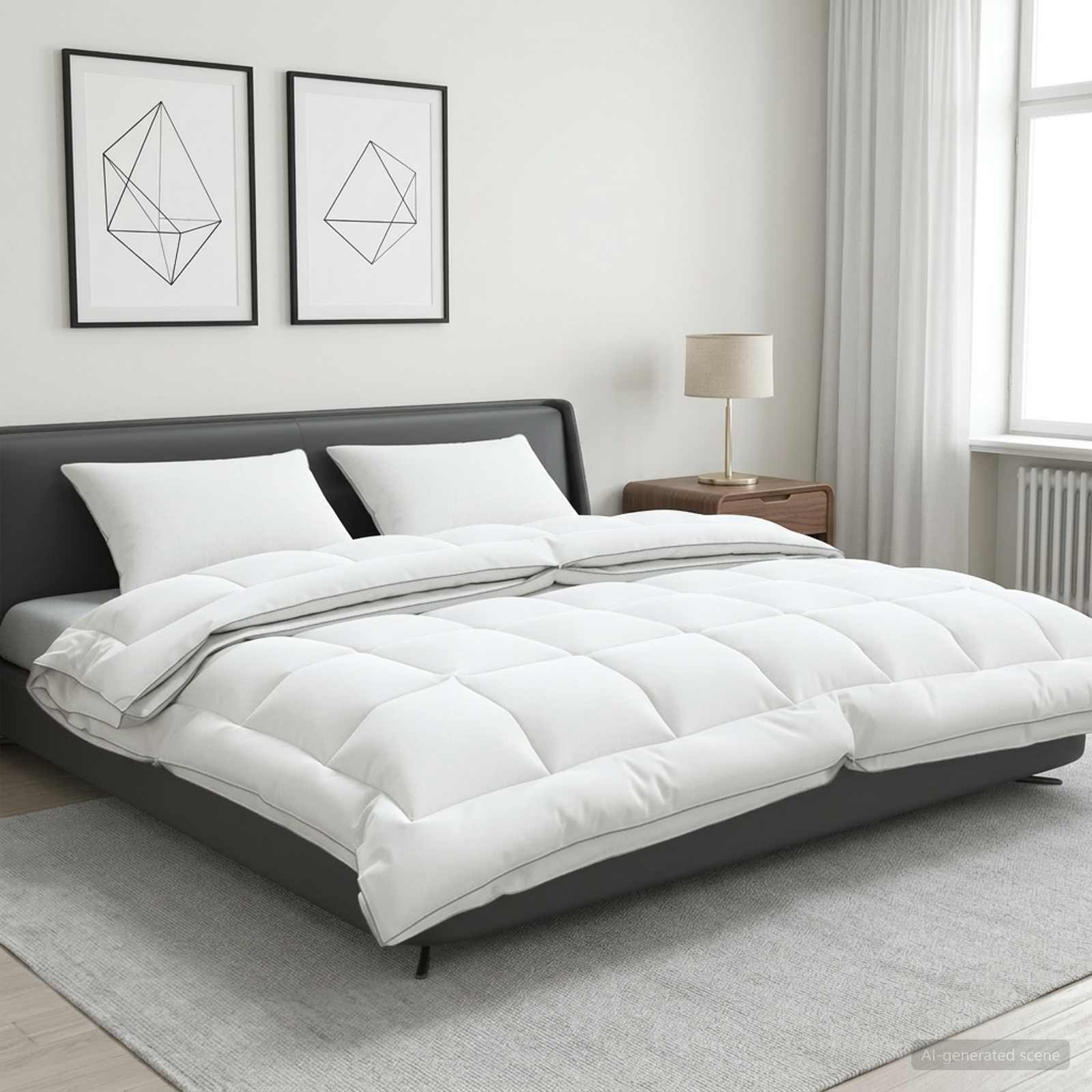Set jastuka i popluna 3 kom. 220x240 cm 4 godišnja doba Vuna