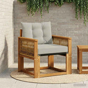 Outdoor Middle Sofa Čvrsto drvo akacije i Textilene