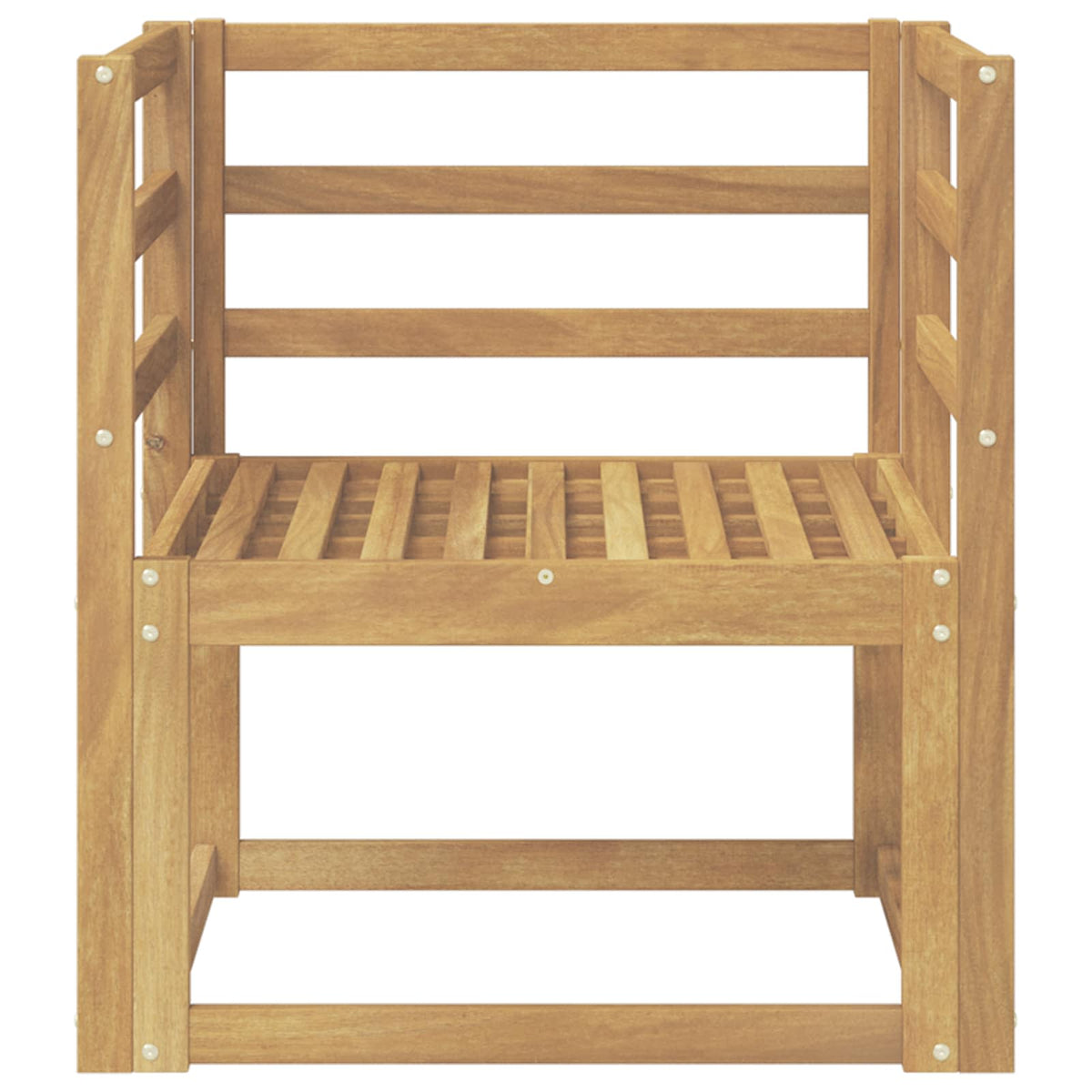 Set vanjskih sofa Čvrsto drvo akacije Bijela
