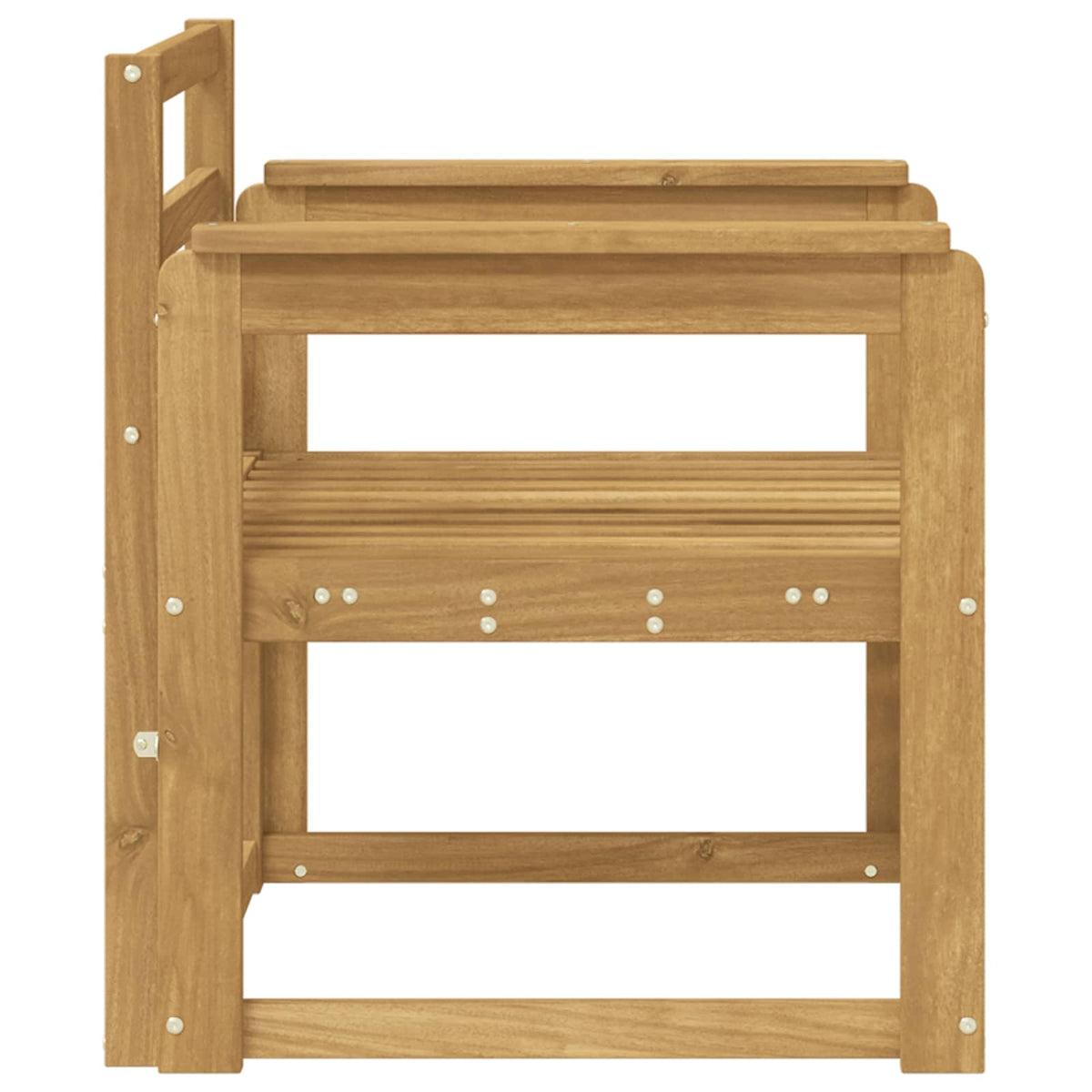 Set vanjskih sofa Čvrsto drvo akacije Bijela