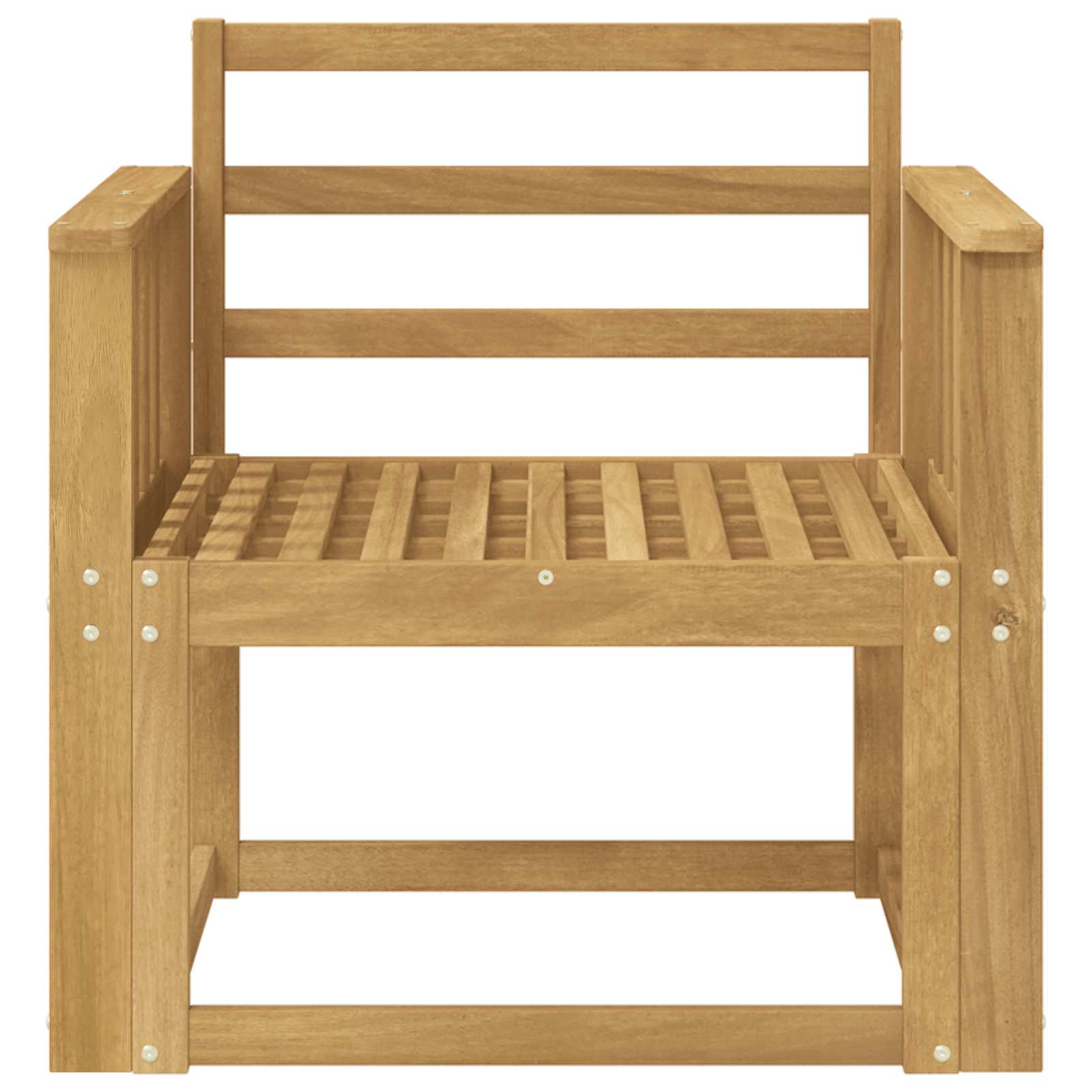 Set vanjskih sofa Čvrsto drvo akacije Bijela