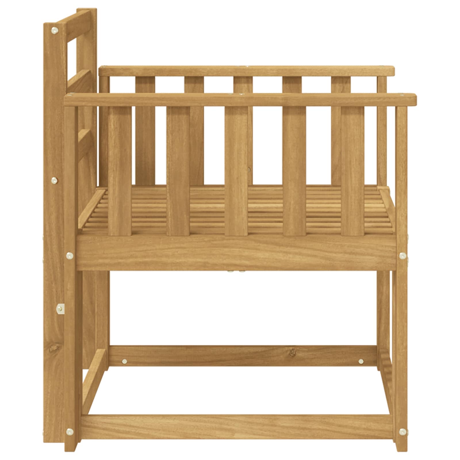 Set vanjskih sofa Čvrsto drvo akacije Bijela