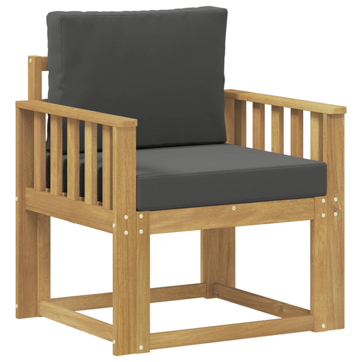 2 Komad Set vanjskih sofa Poliester Bijela i Antracit
