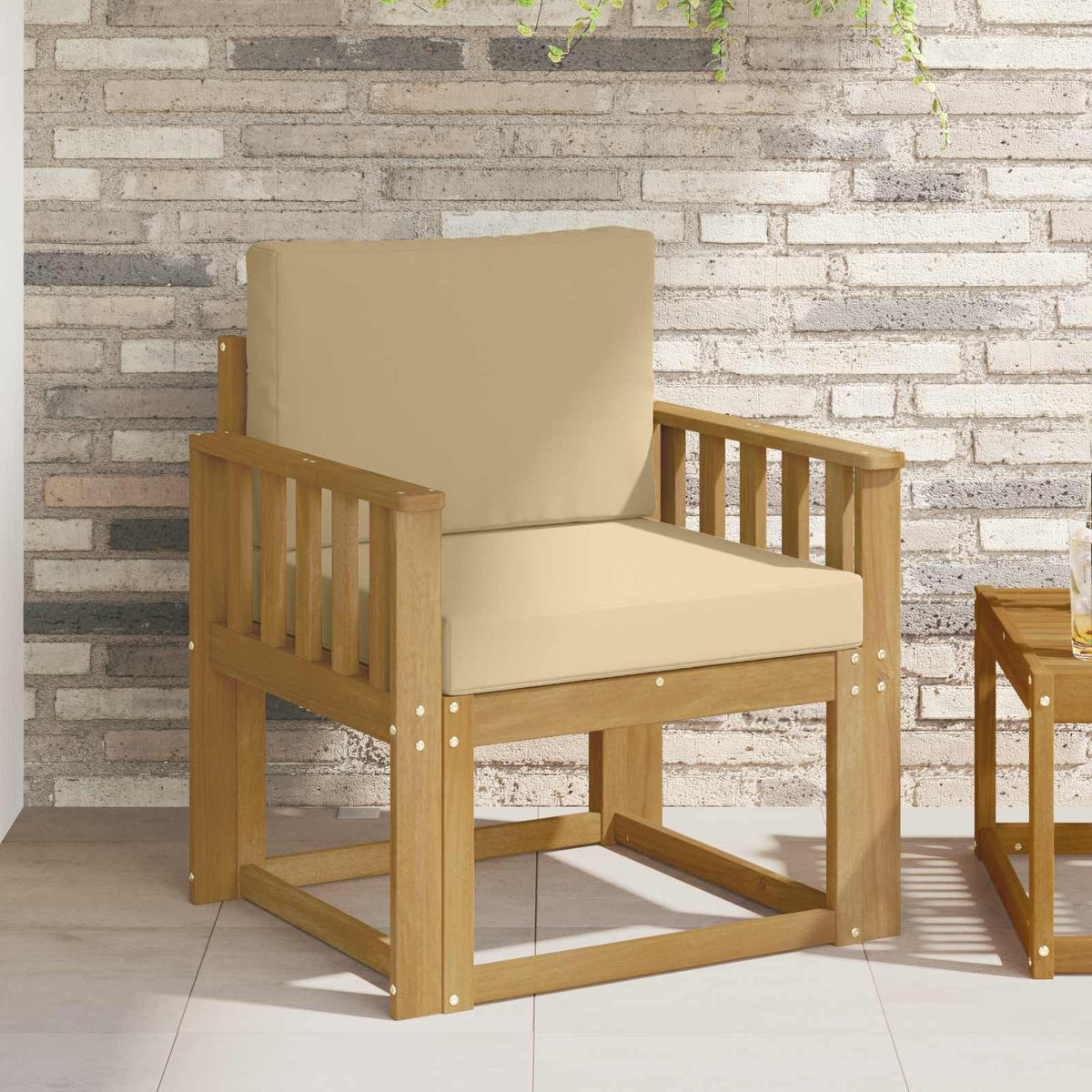 2 Komad Set vanjskih sofa Poliester Bijela i Bež