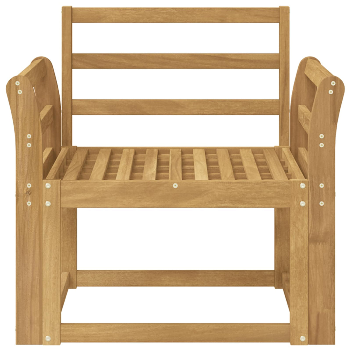 Set vanjskih sofa Čvrsto drvo akacije Bijela