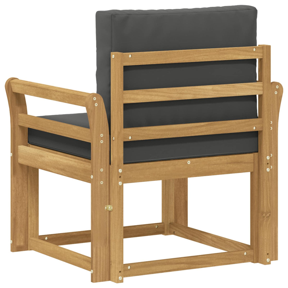 2 Komad Set vanjskih sofa Poliester Bijela i Antracit