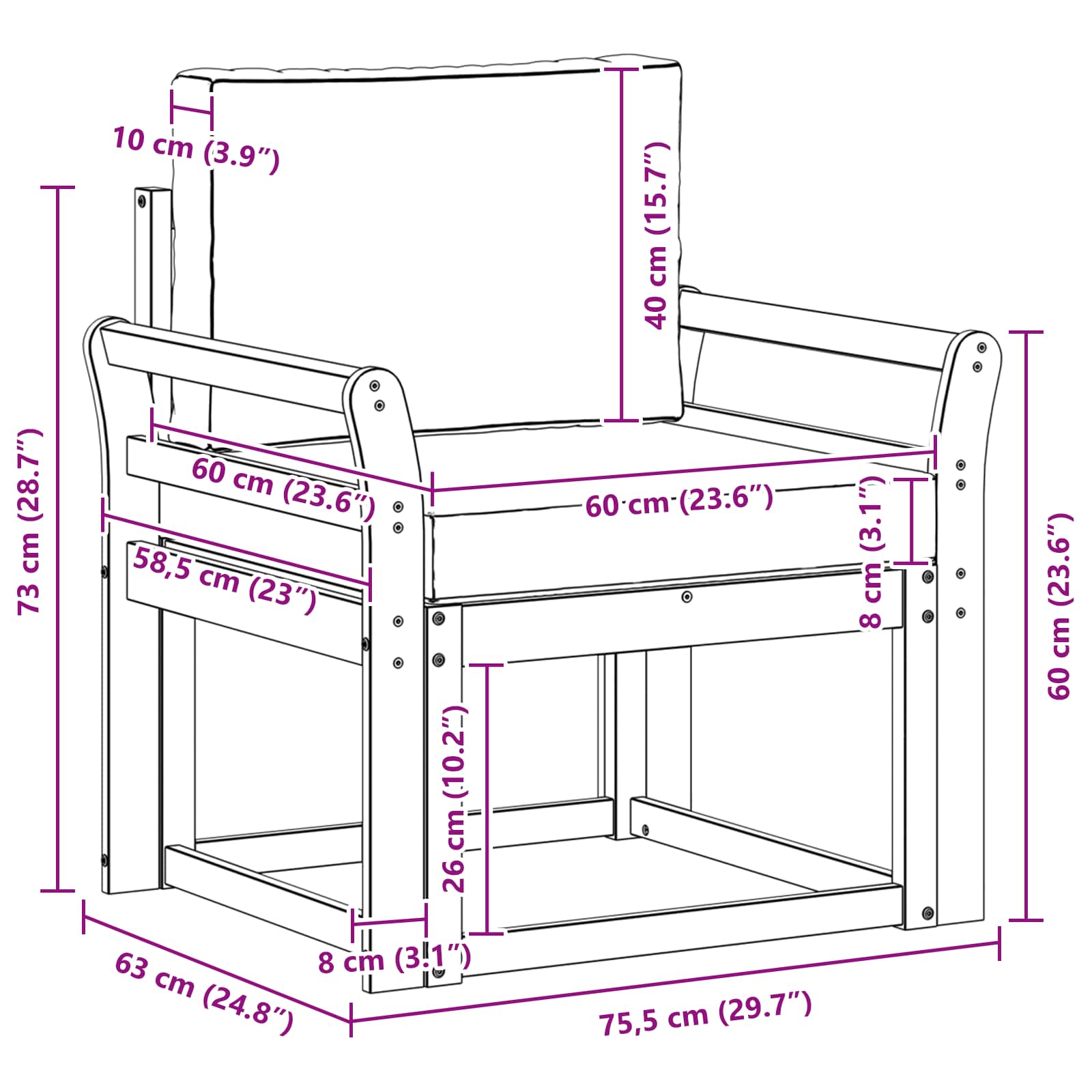 2 Komad Set vanjskih sofa Poliester Bijela i Bež