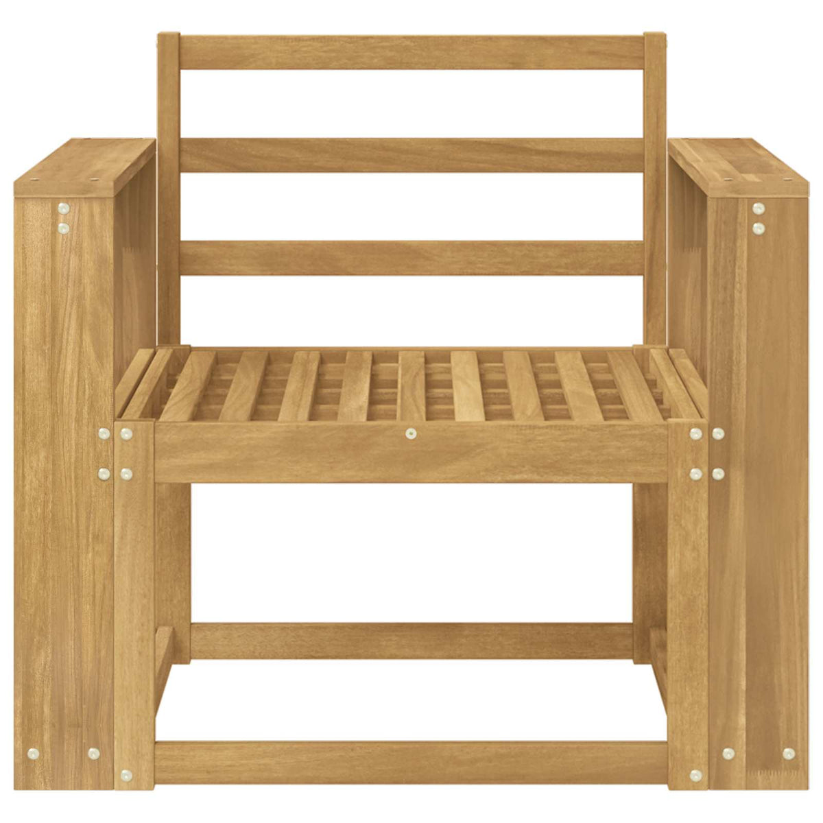 Set vanjskih sofa Čvrsto drvo akacije Bijela