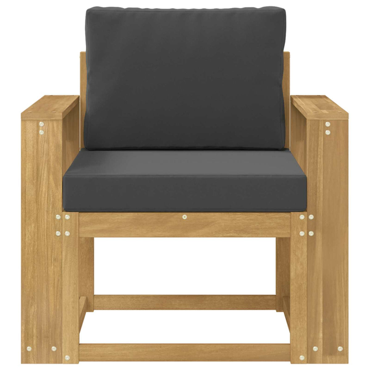 2 Komad Set vanjskih sofa Poliester Bijela i Antracit