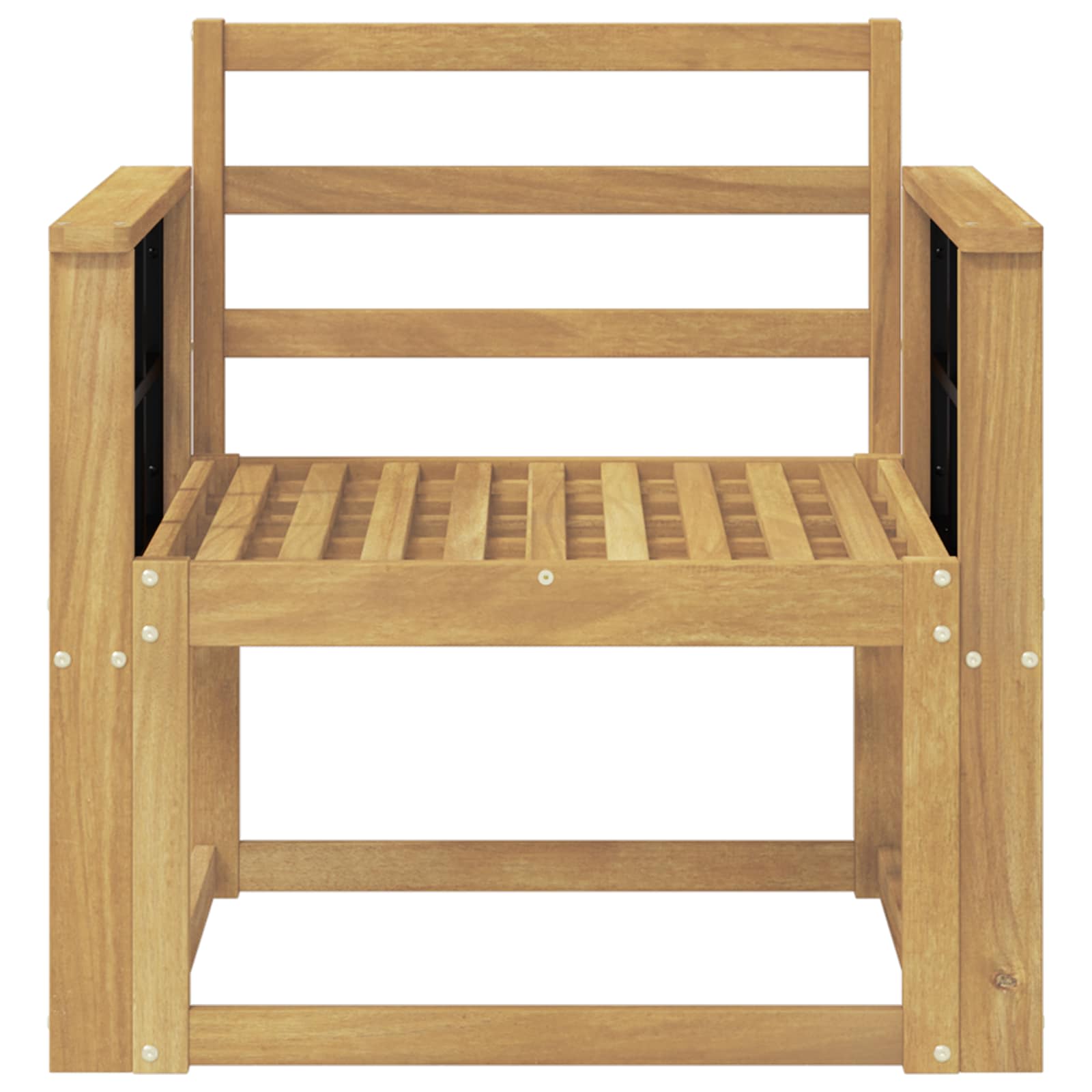 Set vanjskih sofa Čvrsto drvo akacije Bijela