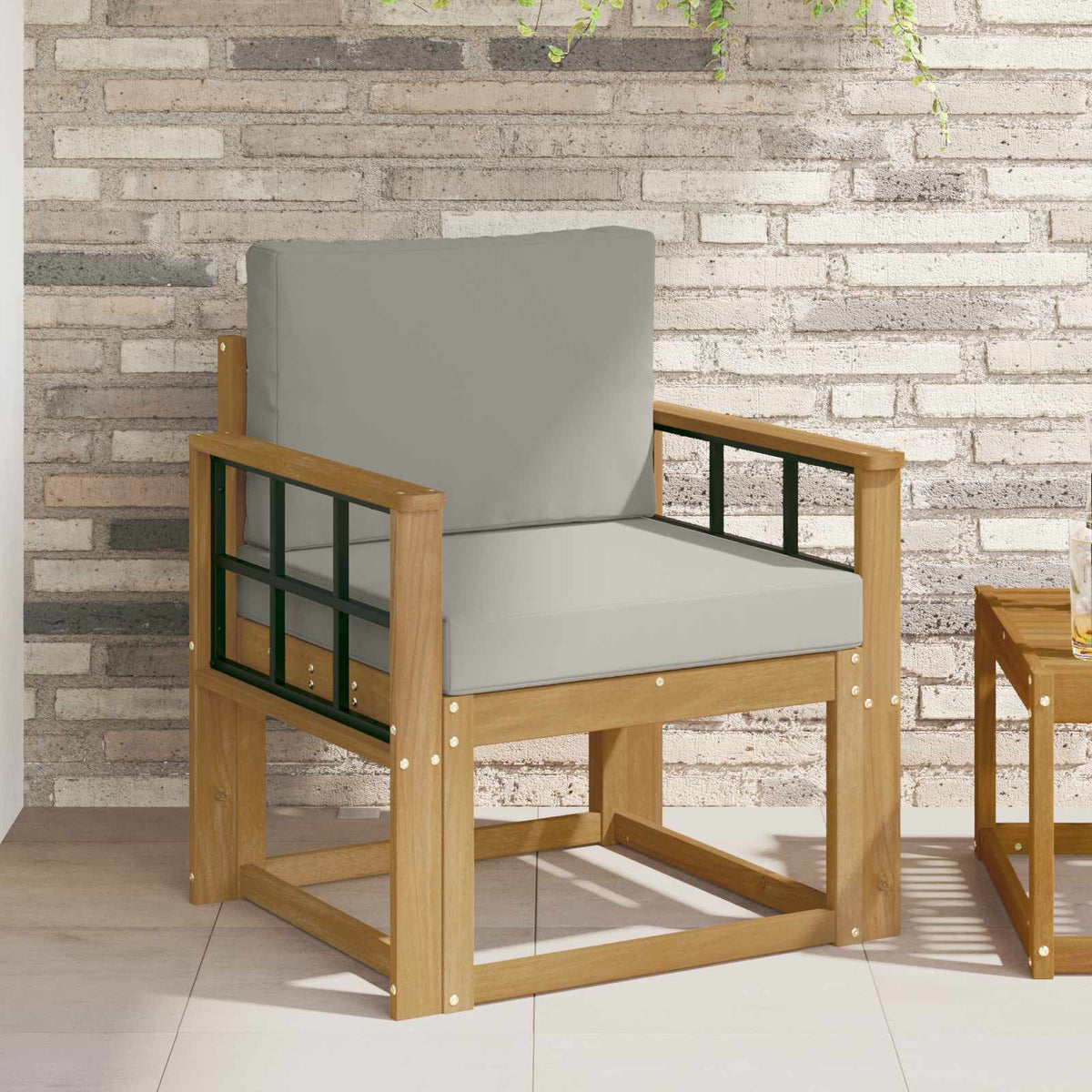 2 Komad Set vanjskih sofa Poliester Bijela i svijetlosiva