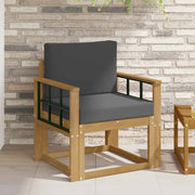 2 Komad Set vanjskih sofa Poliester Bijela i Antracit