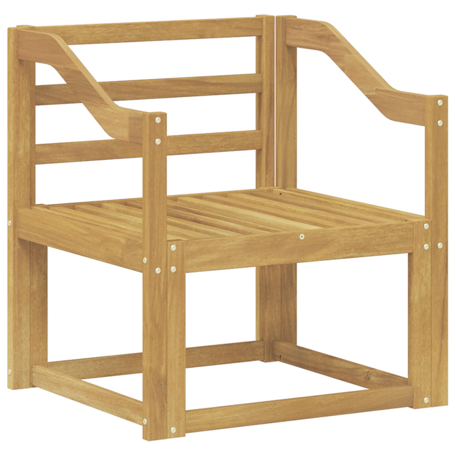 Set vanjskih sofa Čvrsto drvo akacije Bijela