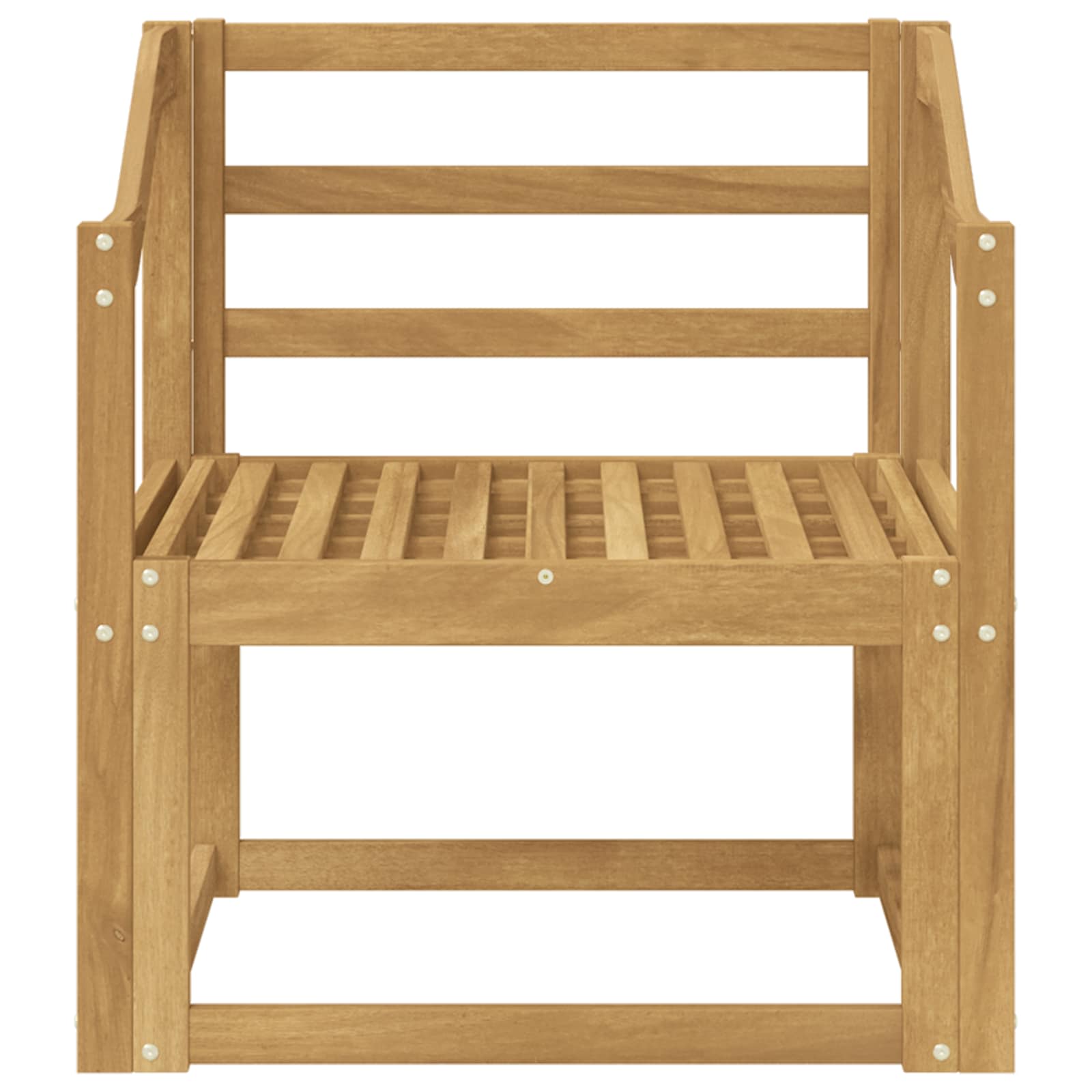 Set vanjskih sofa Čvrsto drvo akacije Bijela