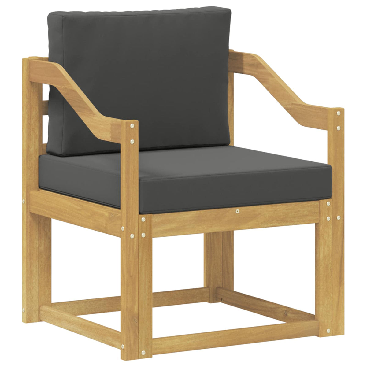 2 Komad Set vanjskih sofa Poliester Bijela i Antracit