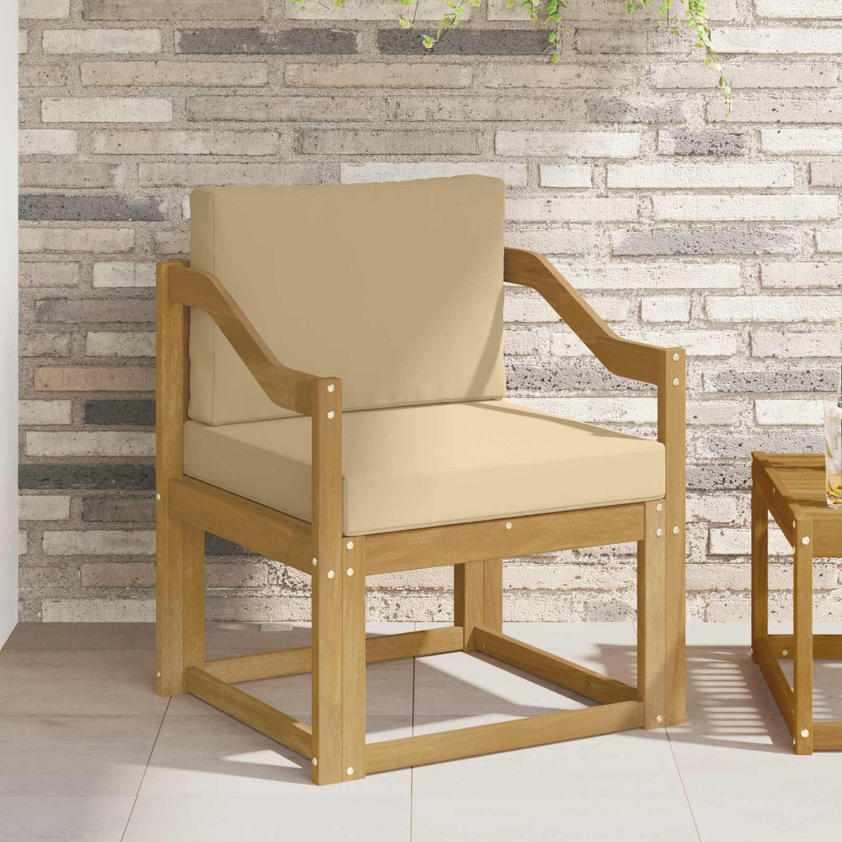 2 Komad Set vanjskih sofa Poliester Bijela i Bež