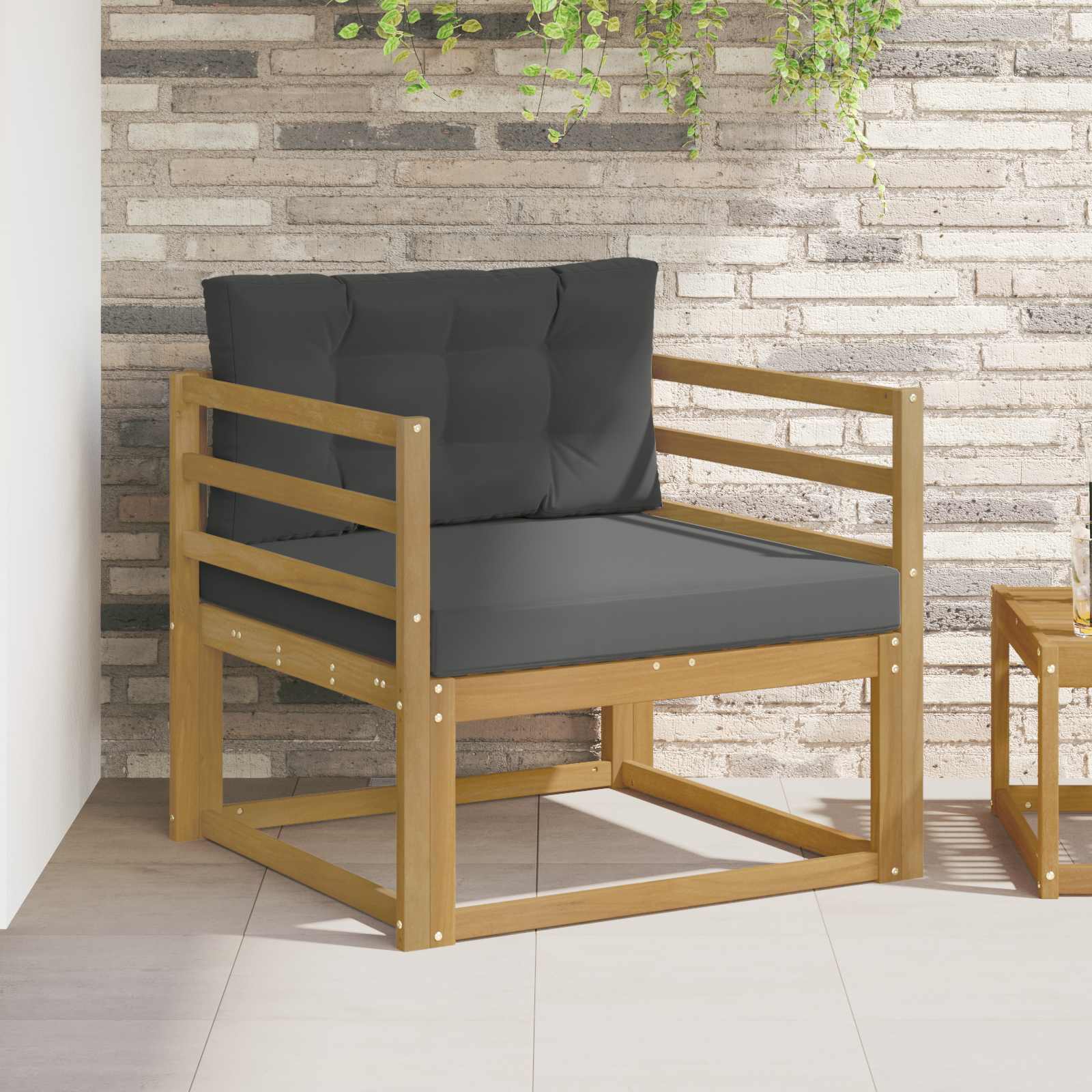 Srednja sofa za van Poliester Bijela