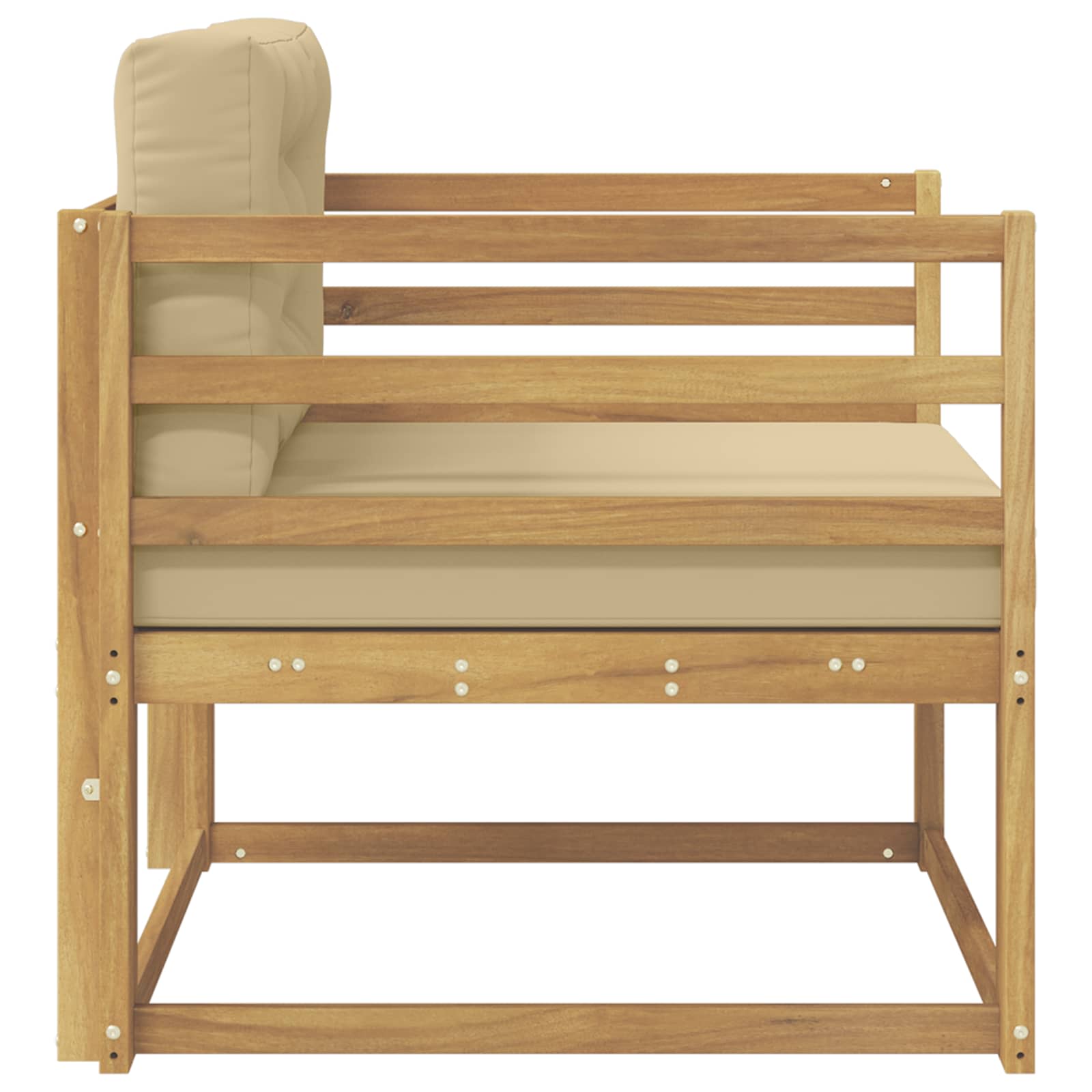 Srednja sofa za van Poliester Bijela