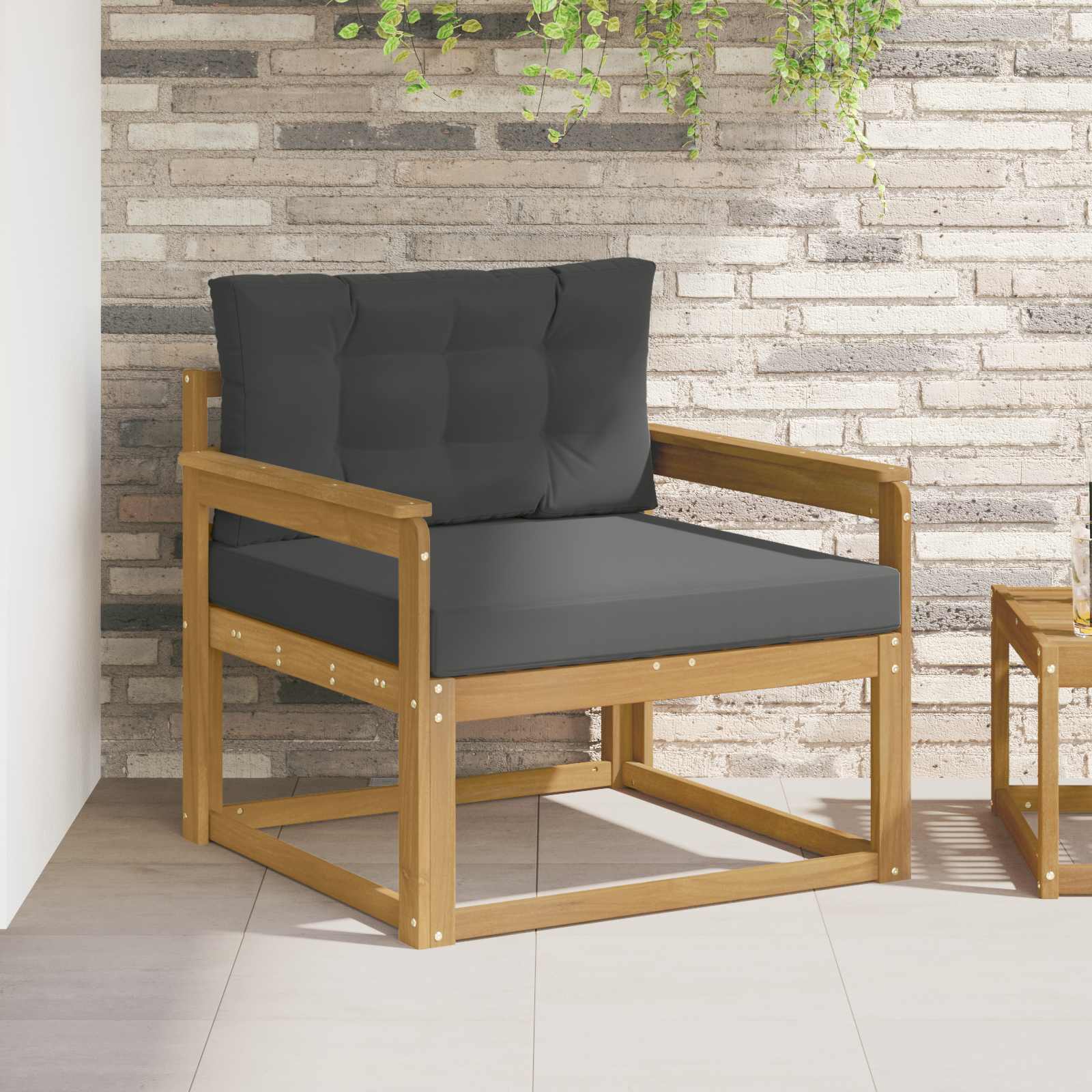 Srednja sofa za van Poliester Bijela