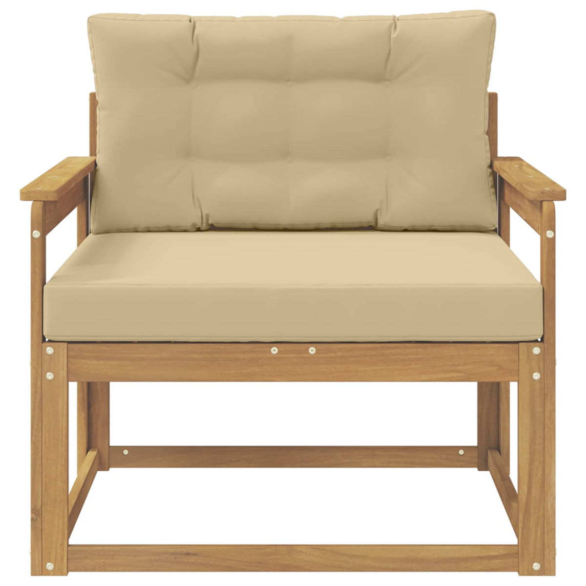 Srednja sofa za van Poliester Bijela