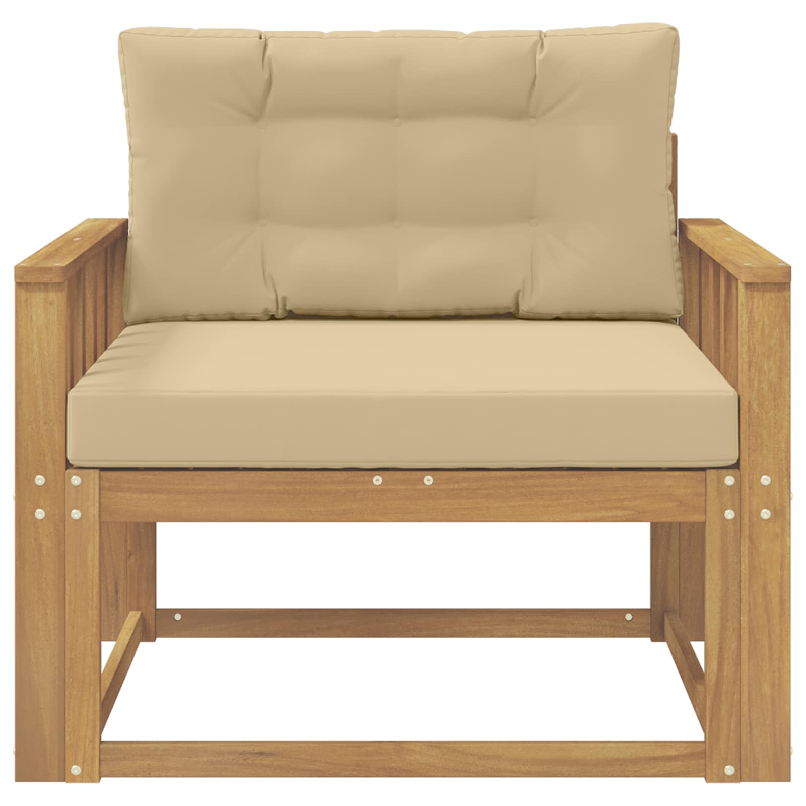 Srednja sofa za van Poliester Bijela