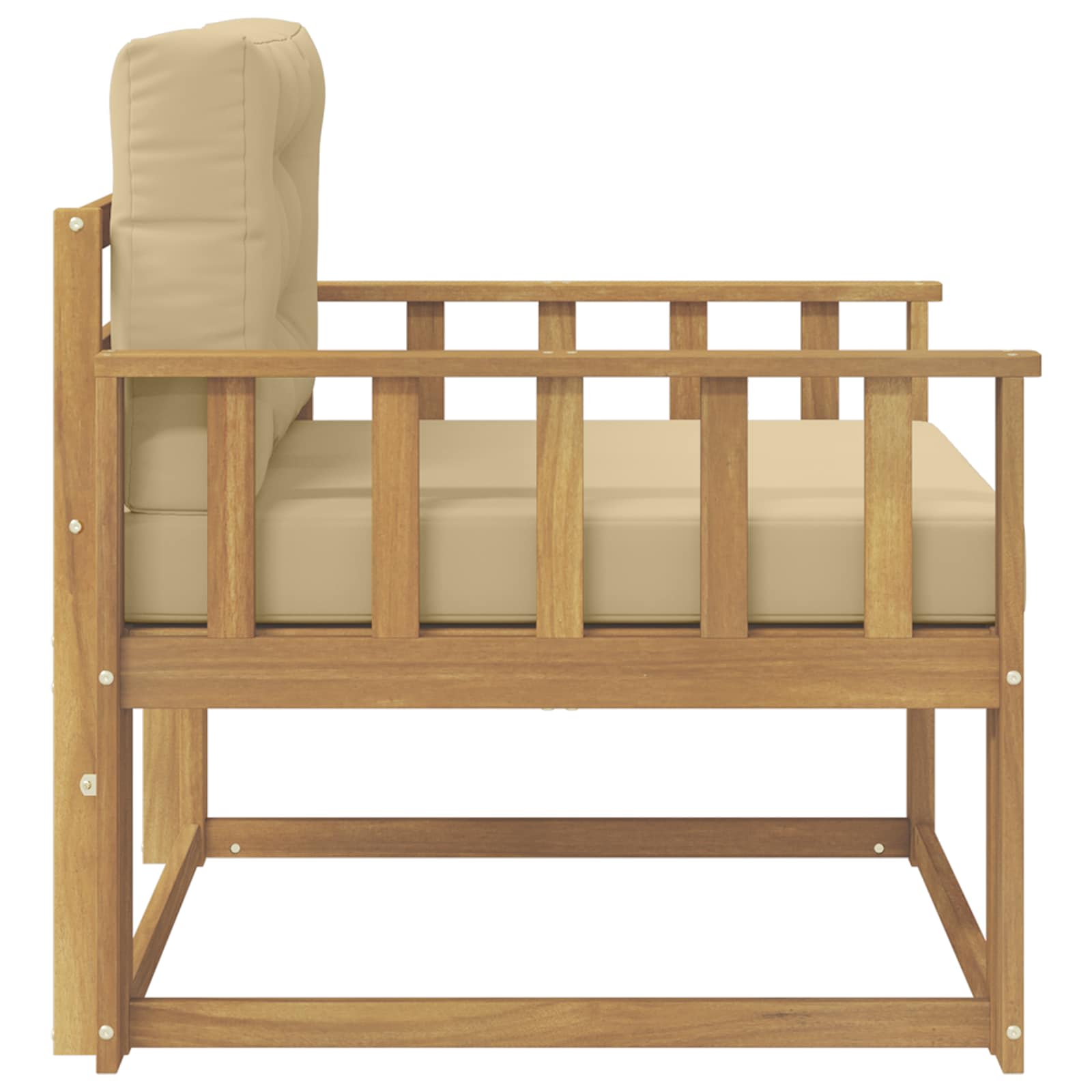 Srednja sofa za van Poliester Bijela