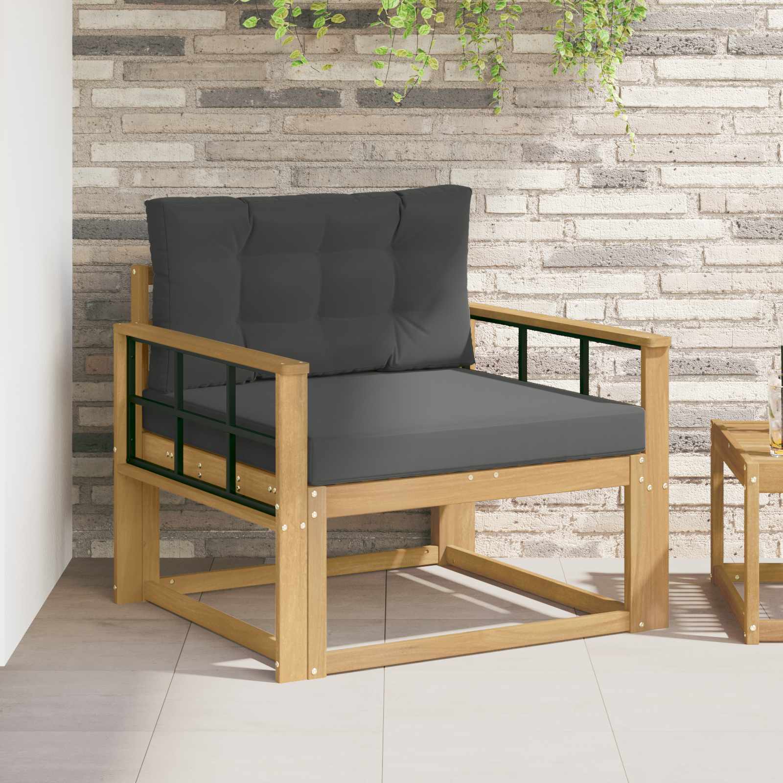 Srednja sofa za van Poliester Bijela