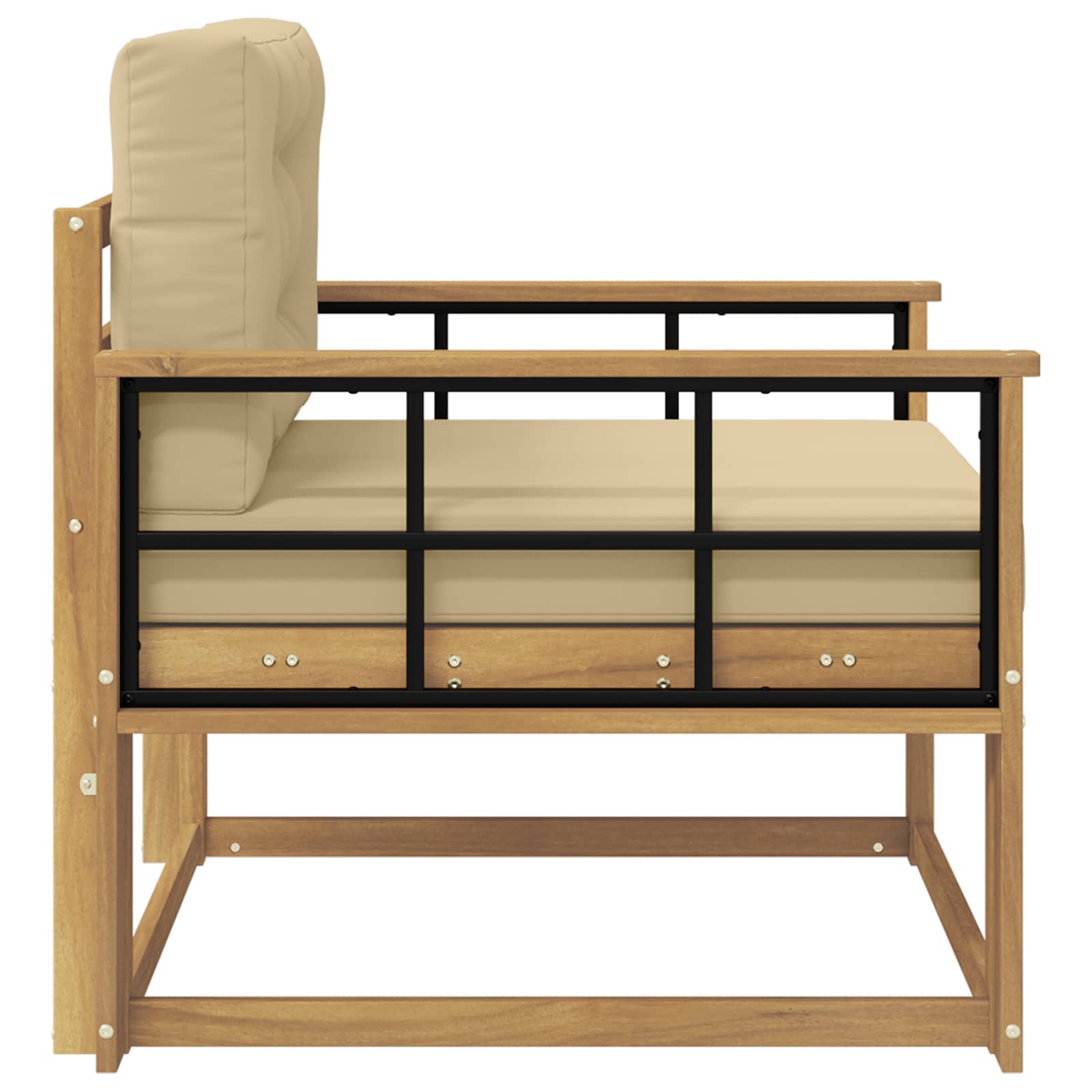 Srednja sofa za van Poliester Bijela