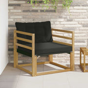 Set vanjskih sofa Čvrsto drvo akacije i Textilene Bijela