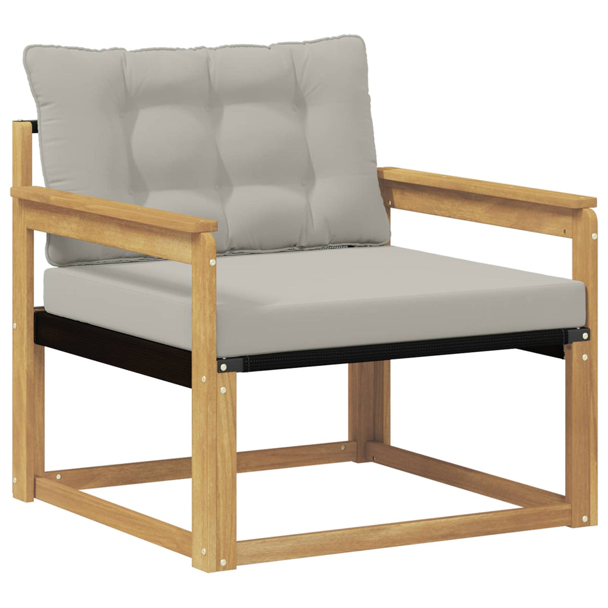 Set vanjskih sofa Čvrsto drvo akacije i Textilene